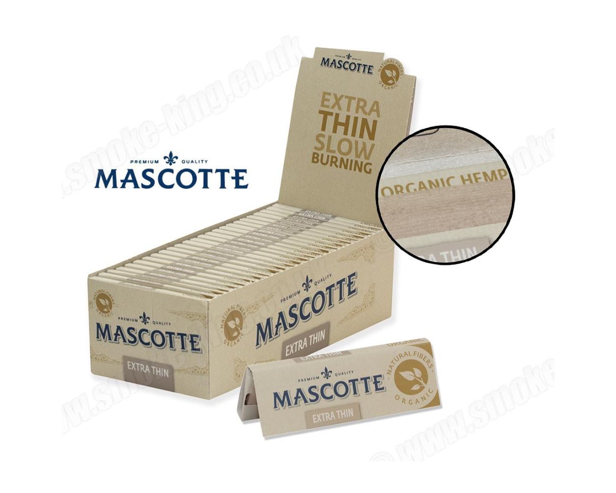 Buy Mascotte | Organic Extra Thin Premium Rolling Papers | 50 Pack in Australia