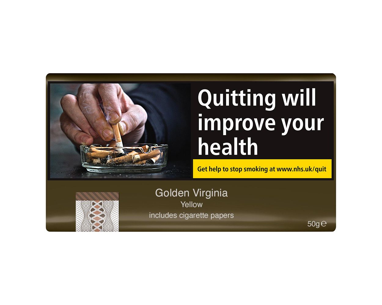 Golden Virginia Yellow Hand Rolling Tobacco – 50g Pouch